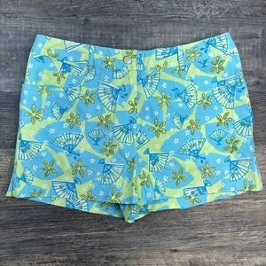 VTG Lilly Pulitzer Japanese Fan Flower Shorts Women's‎ Size 6